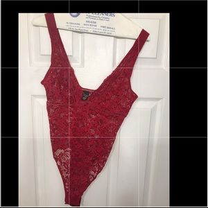 VS Red Lace Teddy